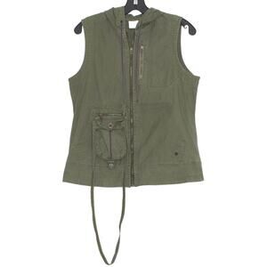 Columbia Top Vest Full Zip Gorpcore Outdoor Utility Grunge Military Green Small